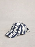 White Stuff white bow detail baseball cap (British brand)
