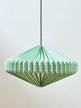 Next Oliver Bonas Green Vadella Gingham Paper Lamp Shade- Buy online at McGrocer