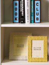 Next Oliver Bonas Yellow Marçà Butter Lattice Photo Frame 4x6- Buy online at McGrocer
