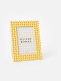 Oliver Bonas yellow lattice photo frame 4x6, UK version