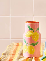 Next Oliver Bonas Pink Limon Ceramic Vase 23cm- Buy online at McGrocer