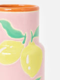 Oliver Bonas Pink Limon ceramic vase 23cm - British product