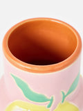 Oliver Bonas Pink Limon ceramic vase 23cm - British product