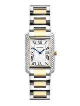 Next Sekonda Colette Silver Plated Rectangular Analogue Watch with Two-Tone Bracelet 22mm- Buy online at McGrocer