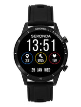 Next Sekonda Black Active Go 45mm Smartwatch- Buy online at McGrocer