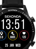 Sekonda Active Go black smartwatch 45mm - British product