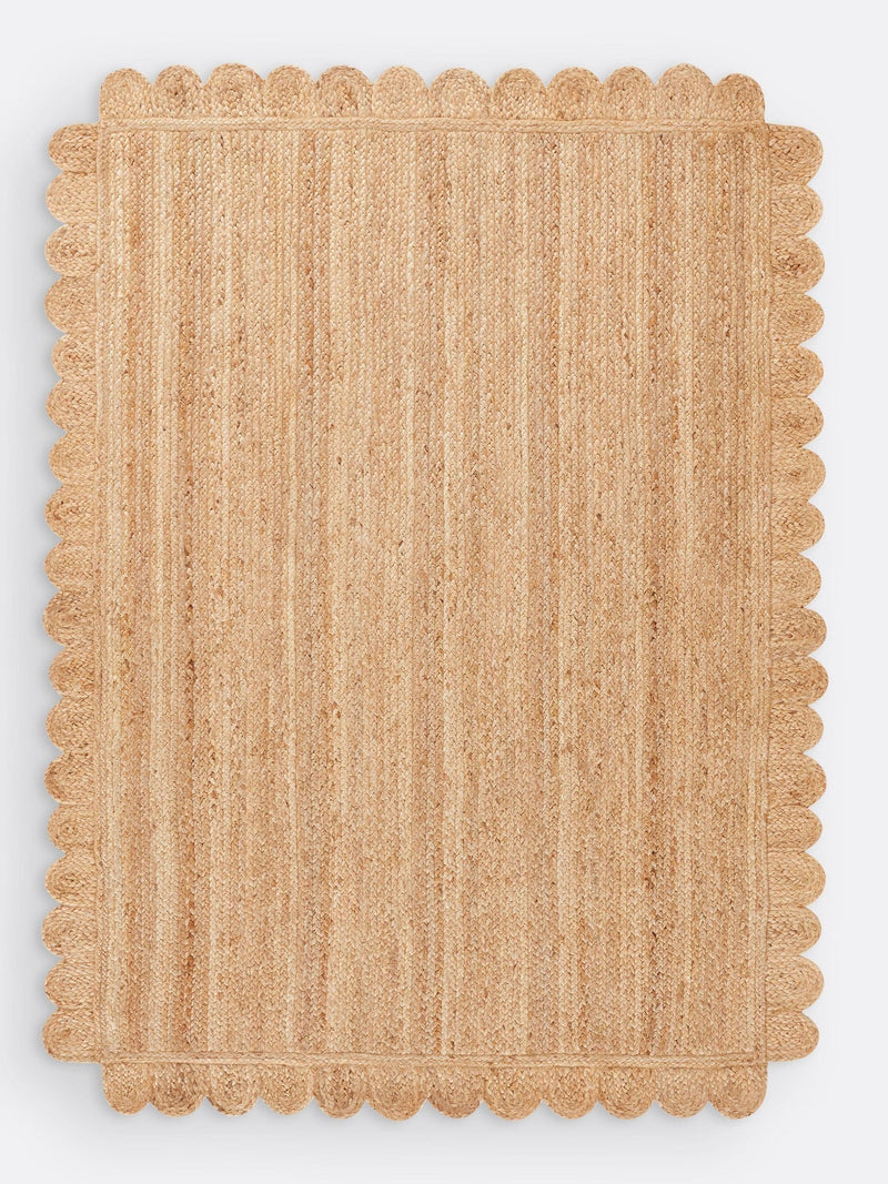 La Redoute Intérieurs Aftas jute rug scalloped British product