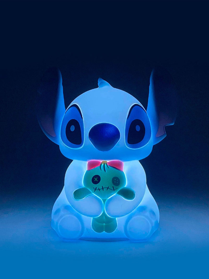 Disney Stitch light-up figurine with Scrump, imported from the UK
