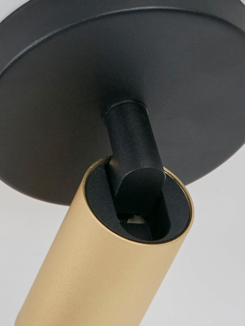 Searchlight gold and black mini GU10 spotlight 13.5cm - British product
