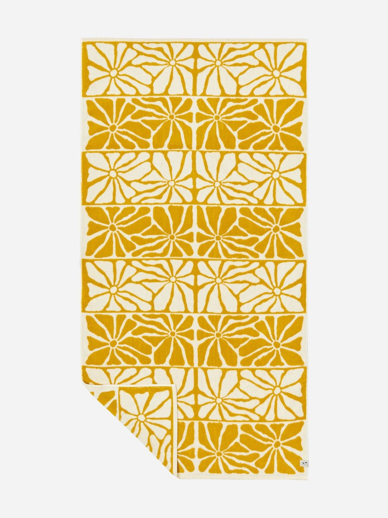 SlowTide Ciao Zen bath sheet towel mustard 30x60 inches, UK version
