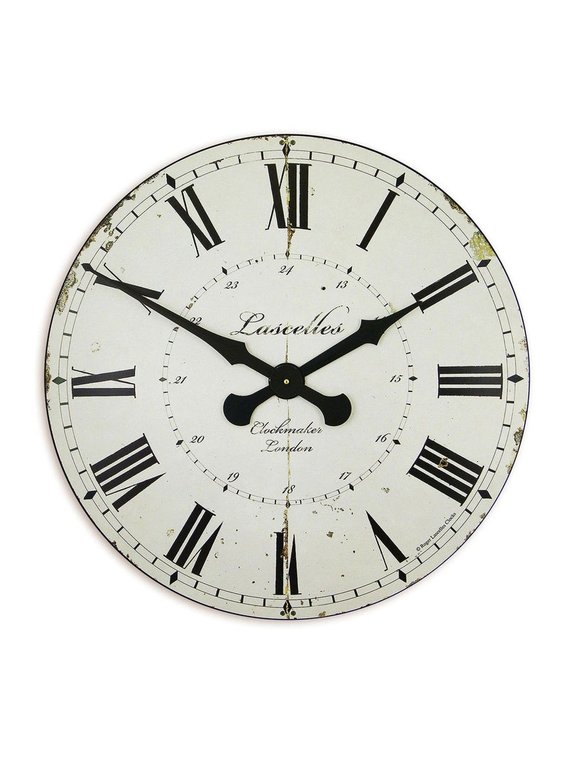 Brookpace Lascelles cream clockmakers dial wall clock 50cm, UK version