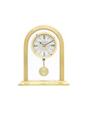 Acctim Clocks gold tone Colney table clock, UK version