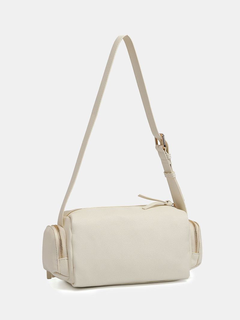 Novo White Alexandria multi pocket shoulder bag, UK version