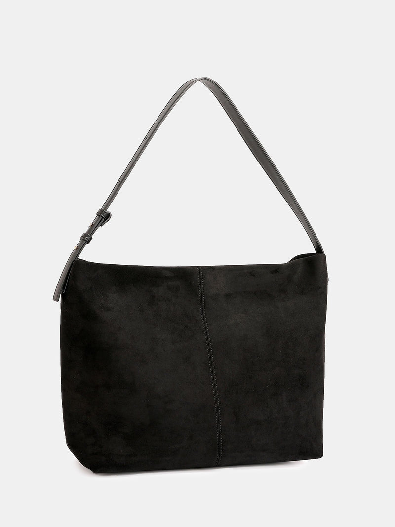 Novo Black Auckland Slouch Shoulder Bag, British brand