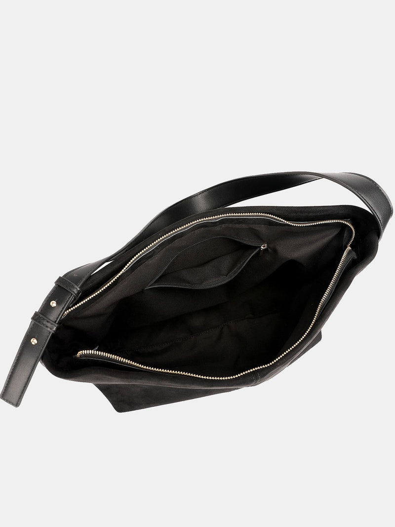 Novo Black Auckland Slouch Shoulder Bag, British brand