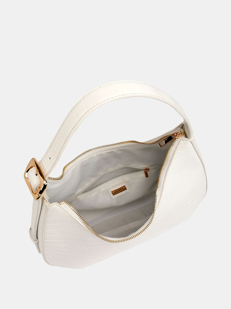 Novo white Antigua shoulder bag, imported from the UK