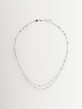 Next Missoma Silver Double Chain Necklace- Buy online at McGrocer