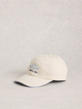 Next White Stuff Natural Embroidered Shell Cap- Buy online at McGrocer