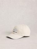 White Stuff natural embroidered shell cap (British brand)