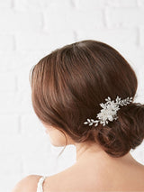 Next Jon Richard Darcey Pave Leaf Silver Tone Hair Slide Gift Pouch- Buy online at McGrocer