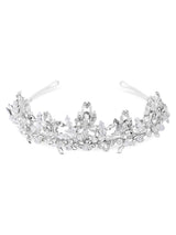 Next Jon Richard Silver Tone Sophia Bead And Crystal Statement Tiara- Buy online at McGrocer