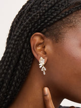 Next Jon Richard Gold Plated Crystal Floral Droplet Earrings- Buy online at McGrocer