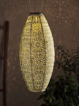 Next Lights4fun Green Tyvek Moroccan Hanging Solar Lantern- Buy online at McGrocer