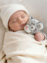 Next Keel Toys Keeleco Baby Snuggles Snow Leopard Plush Blanket 32cm- Buy online at McGrocer