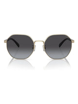 Next Coach 0Hc7147 Irregular Sunglasses Shiny Light Gold Frame Grey Gradient Lenses- Buy online at McGrocer