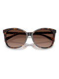 Coach square sunglasses dark tortoise brown gradient lenses (British brand)