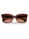 Coach brown square sunglasses with gradient lenses (British brand)