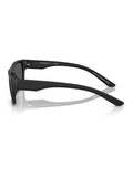 Emporio Armani black pillow sunglasses with grey lenses - British product