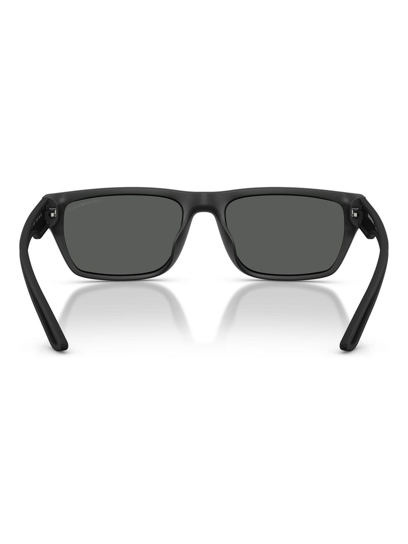 Emporio Armani black pillow sunglasses with grey lenses - British product