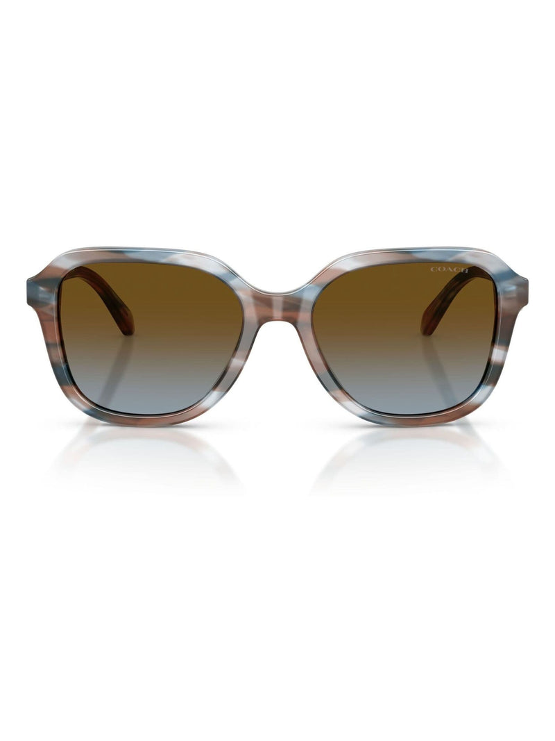 Coach CBY87 square sunglasses brown blue gradient (British brand)