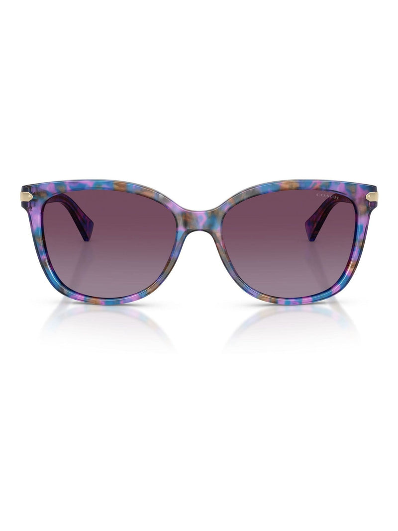 COACH cat eye sunglasses purple confetti tortoise frame - British product