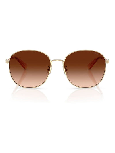 Next Coach Gold Round Sunglasses- Buy online at McGrocer