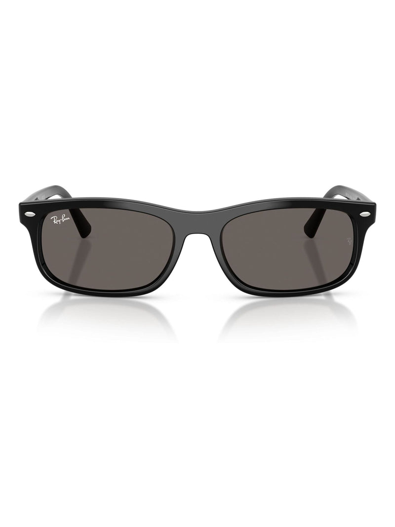 Ray-Ban rectangle sunglasses black frame grey lenses (British brand)