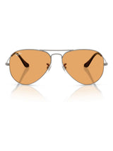 Next Ray-Ban Grey Aviator Large Metal Pilot Sunglasses- Buy online at McGrocer