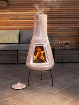 Next Snug Natural Large Barcelona BBQ Clay Chiminea- Buy online at McGrocer
