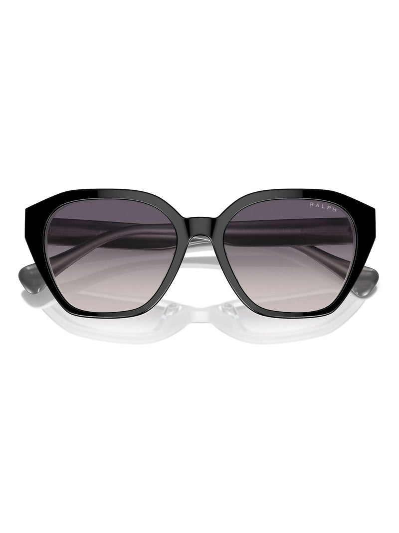 Ralph Lauren cat eye sunglasses black opal grey frames, UK version