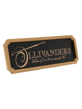 Next Harry Potter Ollivanders Wall Sign - Black Shop Sign Decorative Plaque - 30cm- Buy online at McGrocer