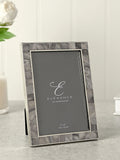 Widdop grey mosaic border photo frame 4x6, UK version