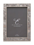 Widdop grey mosaic border photo frame 4x6, UK version