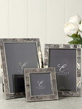 Widdop grey mosaic border photo frame 4x6, UK version