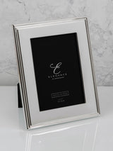Next Widdop Silver Silverplated Rib Edge Photo Frame- Buy online at McGrocer