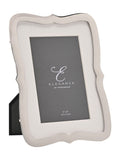 Widdop cream wavy edged photo frame, imported from the UK