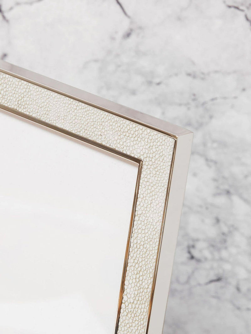Widdop faux shagreen cream photo frame 5x7 (British brand)