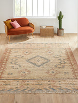 Next La Redoute Intérieurs Multicolour Navaja Aged Effect Kilim XXL Jute Rug- Buy online at McGrocer