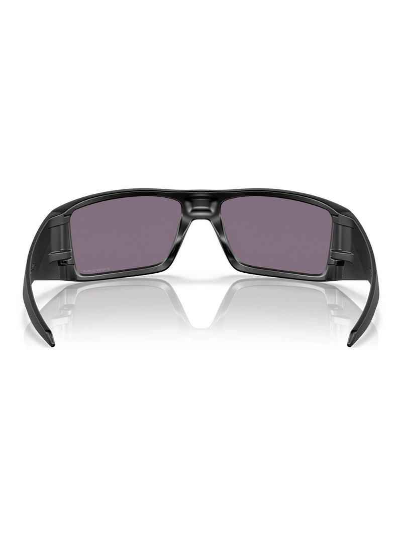 Oakley Heliostat rectangle sunglasses matte black, UK version