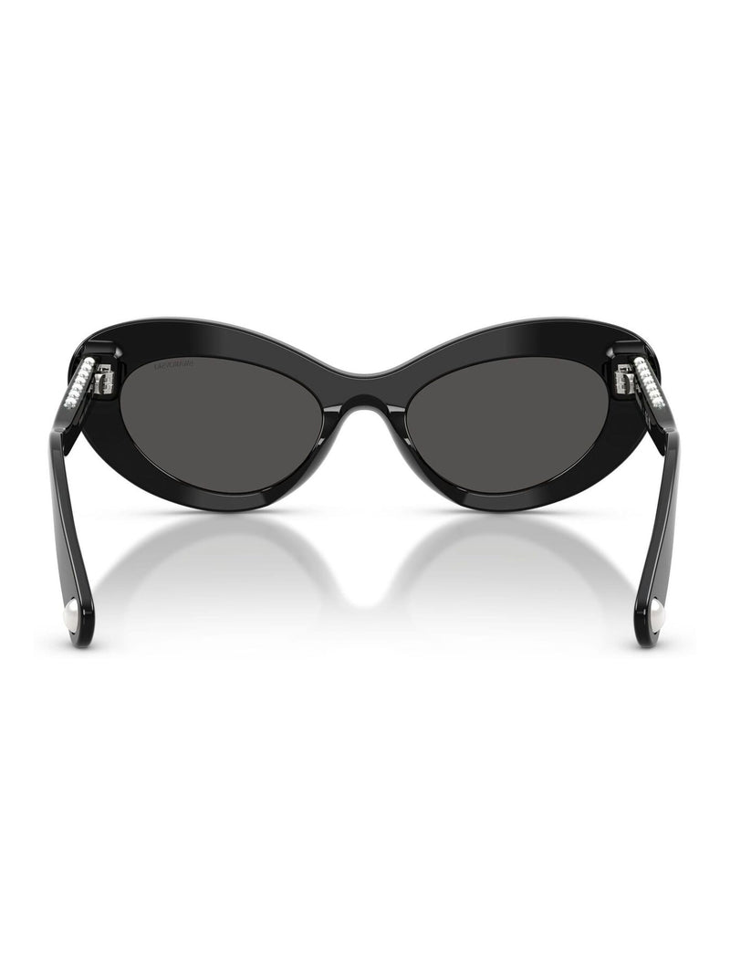 Swarovski black cat eye acetate sunglasses - British product